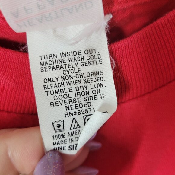 Christmas Heartland Apparel Womens Pajama Top One Size Long Cotton Red NOV4E - Picture 9 of 10